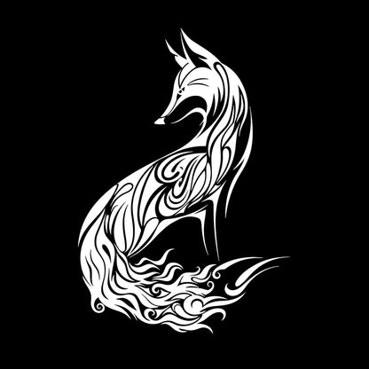 Wall Decals Abstract Wild Animal Fox Sly Predator Children Room Personalized Customization