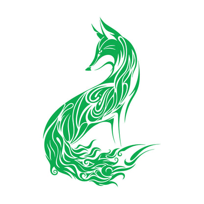 Wall Decals Abstract Wild Animal Fox Sly Predator Children Room Personalized Customization