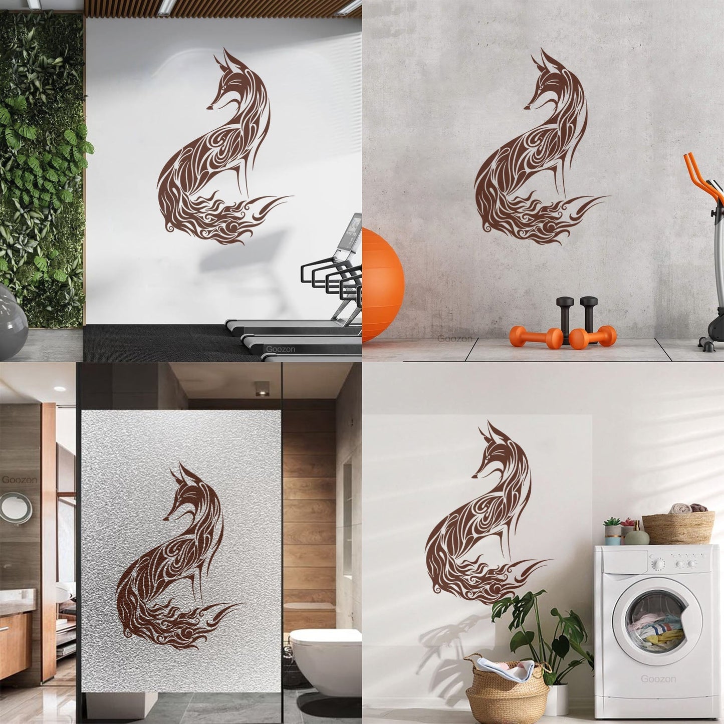 Wall Decals Abstract Wild Animal Fox Sly Predator Children Room Personalized Customization