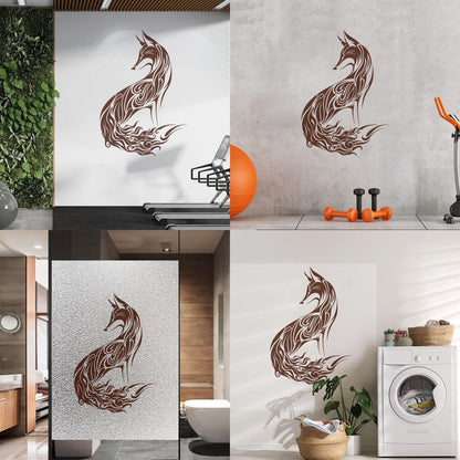 Wall Decals Abstract Wild Animal Fox Sly Predator Children Room Personalized Customization