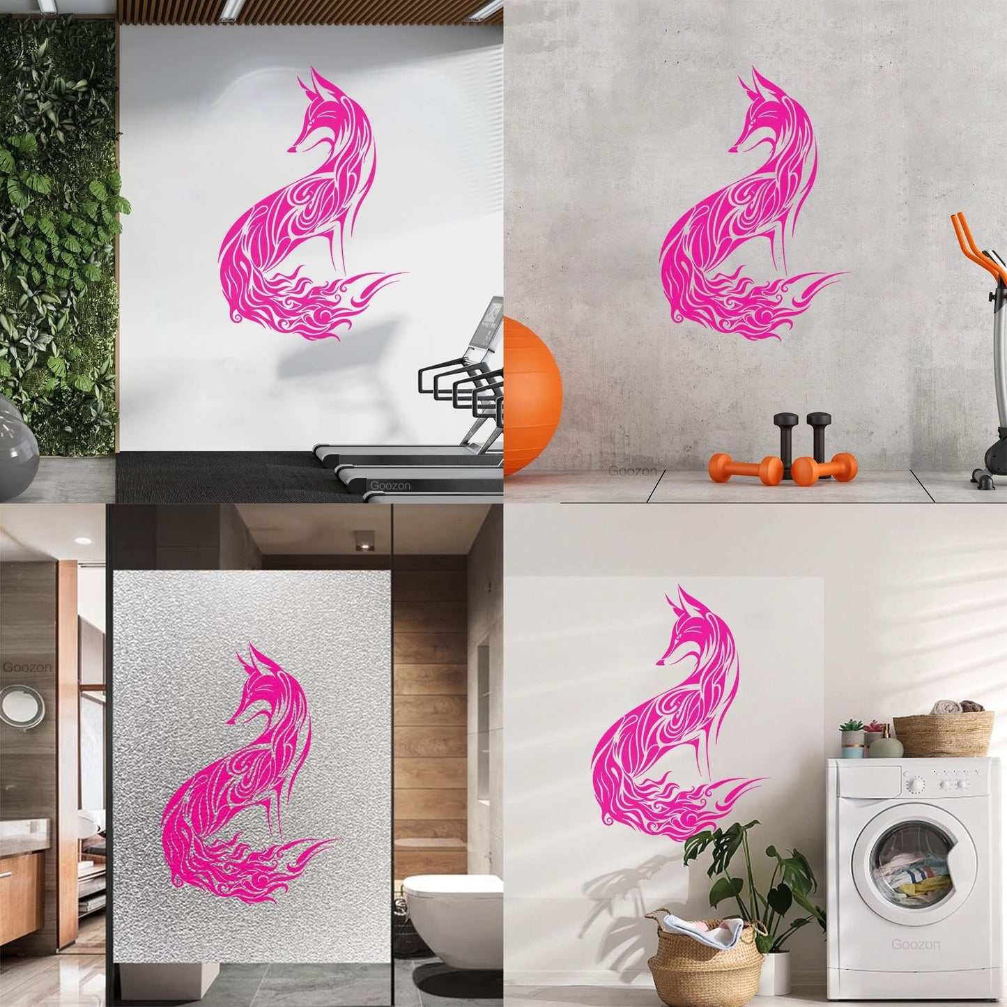Wall Decals Abstract Wild Animal Fox Sly Predator Children Room Personalized Customization