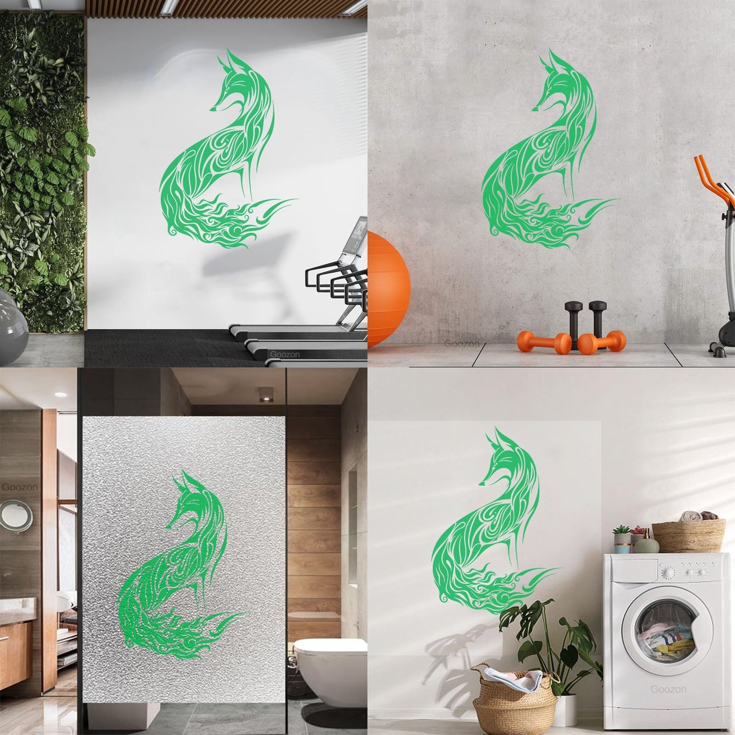 Wall Decals Abstract Wild Animal Fox Sly Predator Children Room Personalized Customization