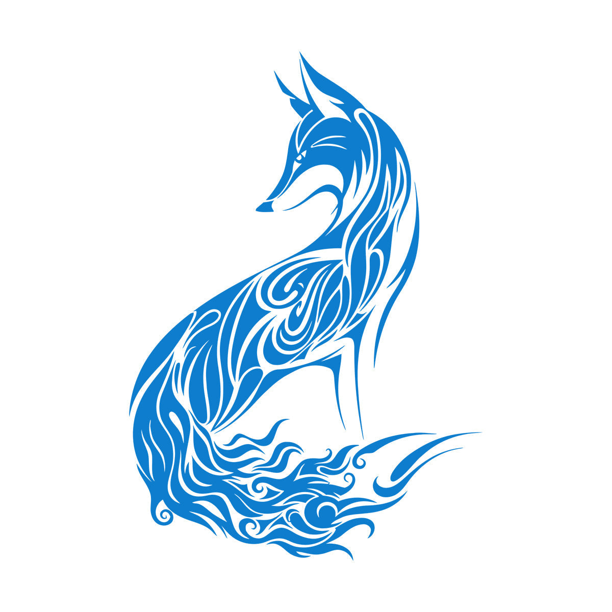 Wall Decals Abstract Wild Animal Fox Sly Predator Children Room Personalized Customization