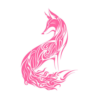 Wall Decals Abstract Wild Animal Fox Sly Predator Children Room Personalized Customization