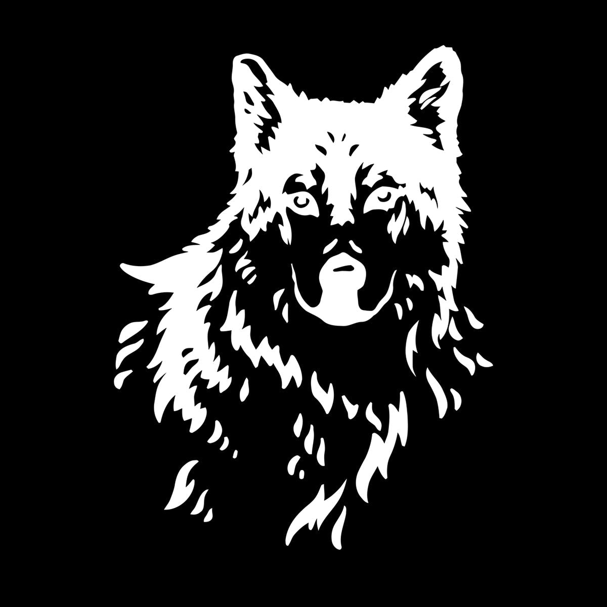 Abstract Wolf Beautiful Animal Zoo Tribal Wall Stickers Paster Paper Car Body Decoration