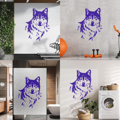 Abstract Wolf Beautiful Animal Zoo Tribal Wall Stickers Paster Paper Car Body Decoration