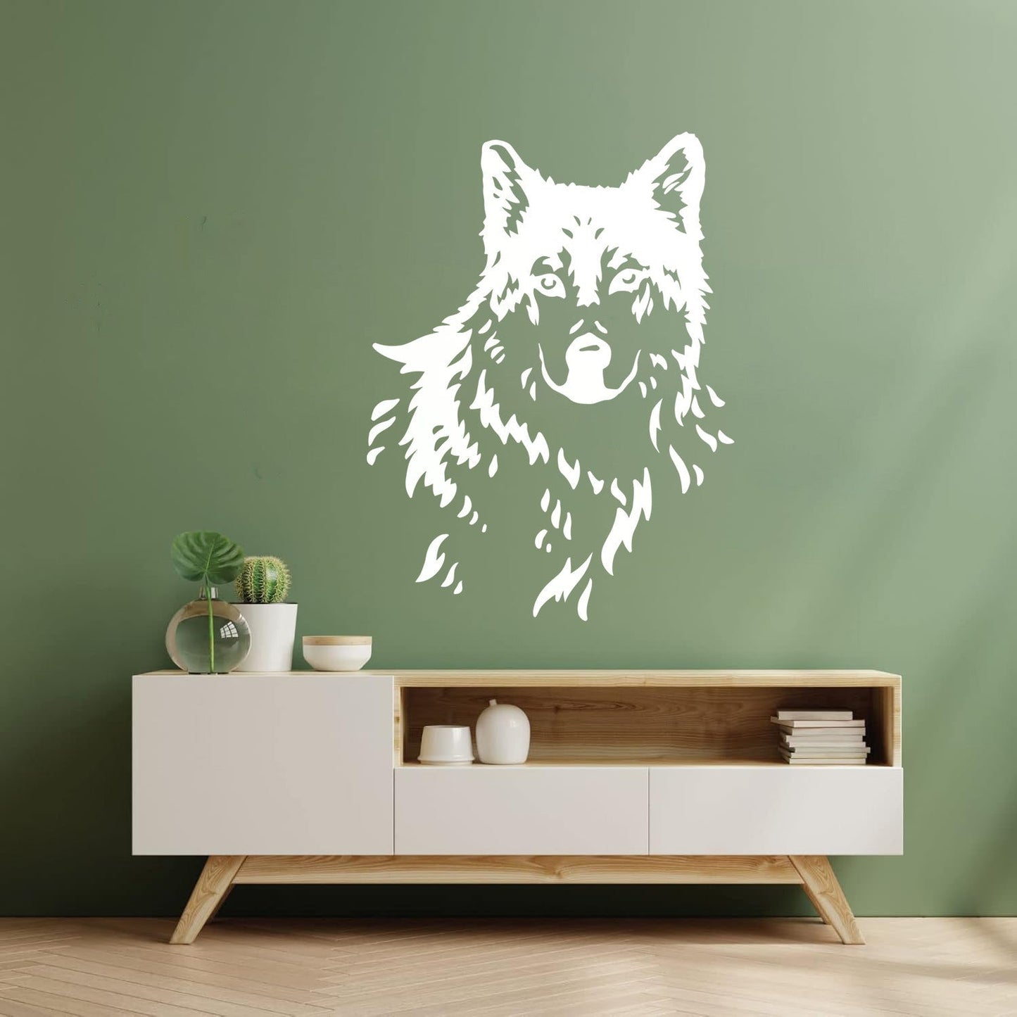 Abstract Wolf Beautiful Animal Zoo Tribal Wall Stickers Paster Paper Car Body Decoration