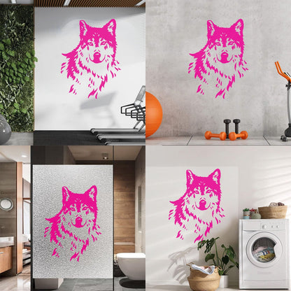 Abstract Wolf Beautiful Animal Zoo Tribal Wall Stickers Paster Paper Car Body Decoration