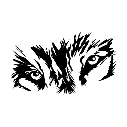 Wall Vinyl Sticker Decor Abstract Wolf Forest Wild Animal Tribal Window Decals