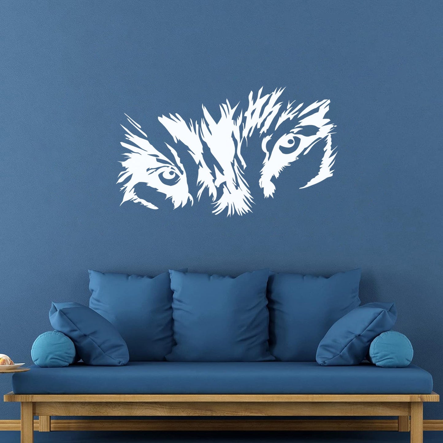 Wall Vinyl Sticker Decor Abstract Wolf Forest Wild Animal Tribal Window Decals