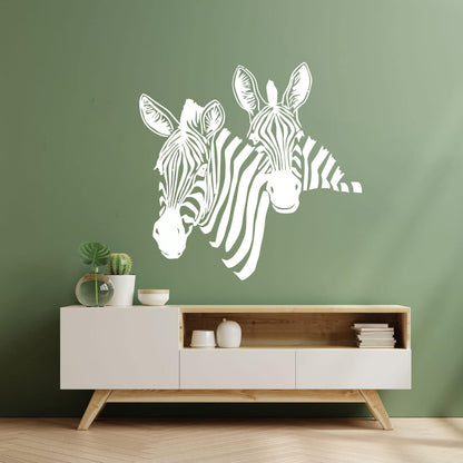 Fine Carving Stickers African Abstract Animal Zebra Wildlife Africa Glass Stickers