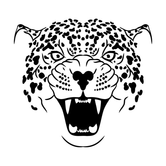 Wall Stickers African Animal Big Cat Leopard Predator Canines Store Decoration