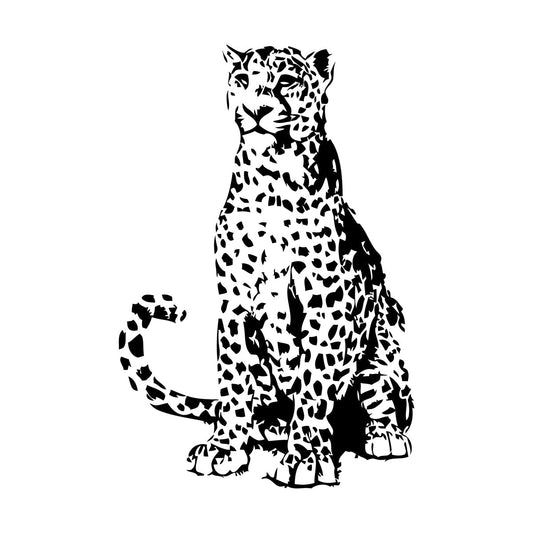 Wall Vinyl Sticker Decor Leopard African Wild Animal Predator Big Cat It Won'T Fall Off