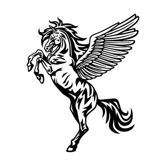 Amazing Animal Beast Pegasus Horse Wings Vinyl Wall Decals Do Not Damage The Wall Surface