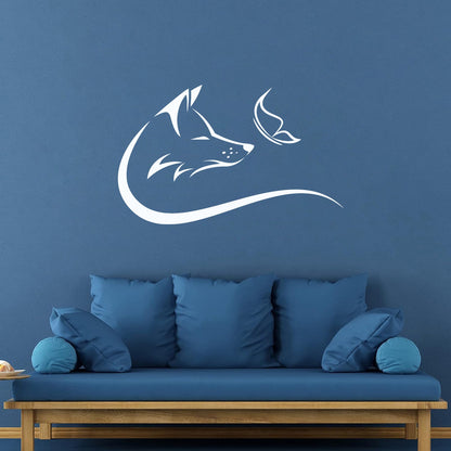 Lettering Decals Animal Butterfly Fox Head Predator It Won'T Fall Off