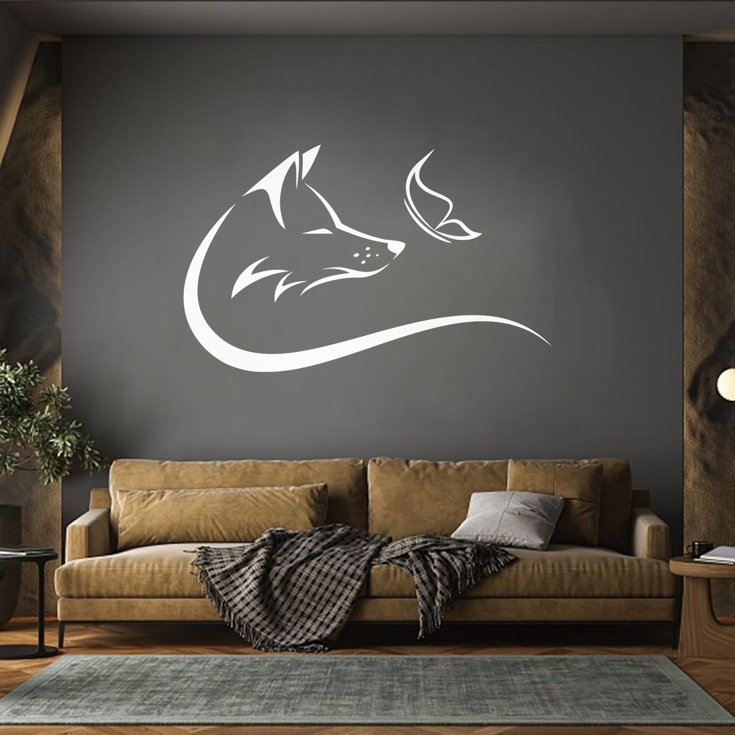 Lettering Decals Animal Butterfly Fox Head Predator It Won'T Fall Off