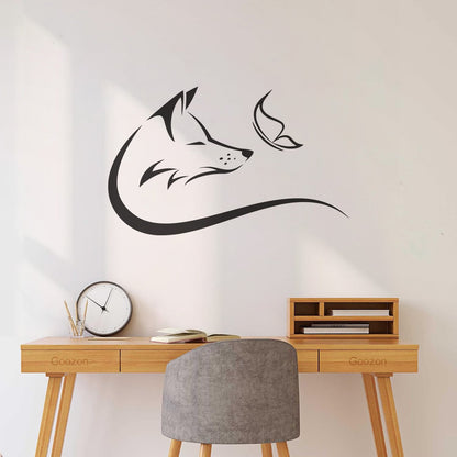 Lettering Decals Animal Butterfly Fox Head Predator It Won'T Fall Off