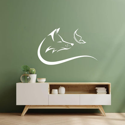 Lettering Decals Animal Butterfly Fox Head Predator It Won'T Fall Off