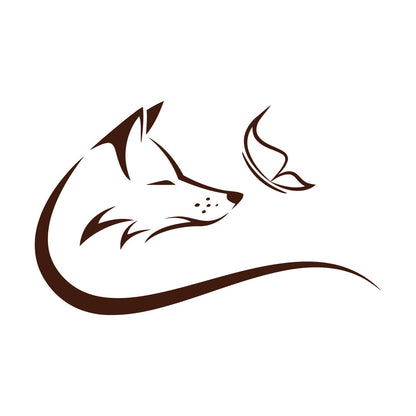 Lettering Decals Animal Butterfly Fox Head Predator It Won'T Fall Off