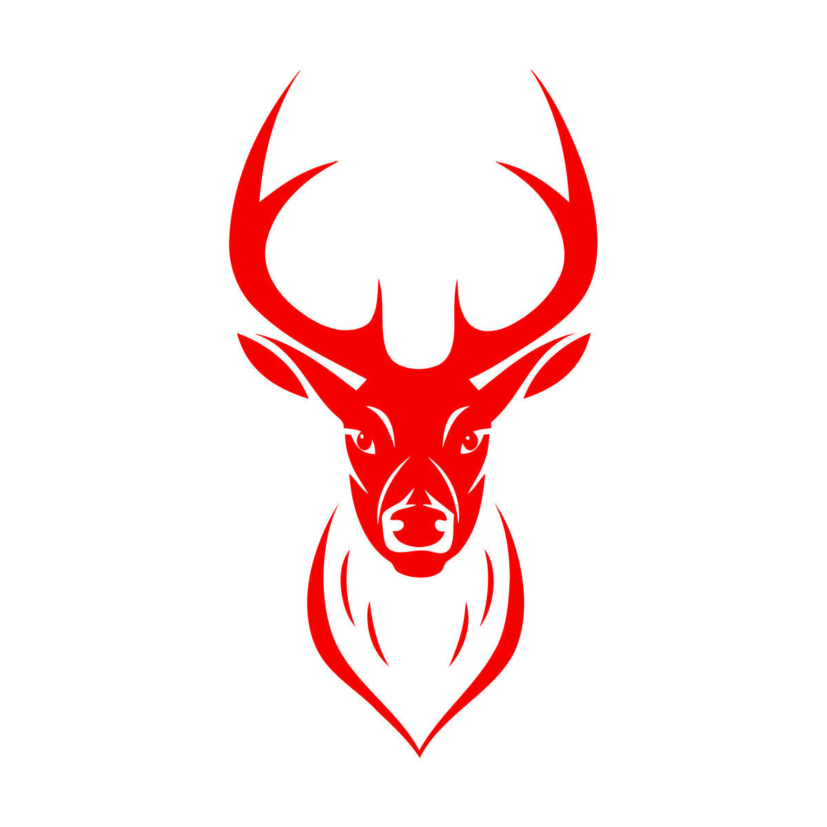 Vinyl Wall Stickers Animal Deer Horn Hunter Shop Wall Beautification