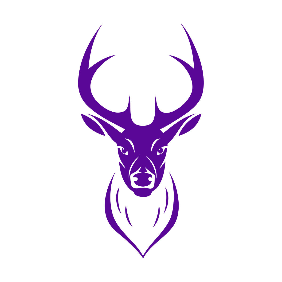 Vinyl Wall Stickers Animal Deer Horn Hunter Shop Wall Beautification