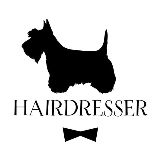 Fine Carving Stickers Animals Barber Pet Shop Haircut Salon Hairdresser Store Decoration