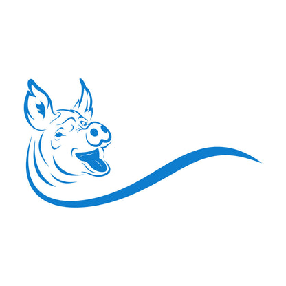 Lettering Decals Animals Farm Silhouette Head Cute Piglet Multi Color Selection