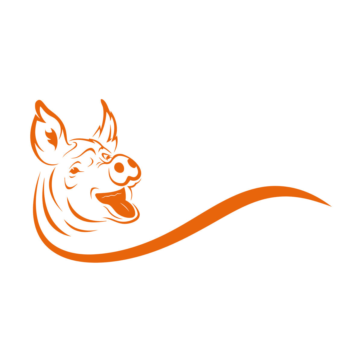 Lettering Decals Animals Farm Silhouette Head Cute Piglet Multi Color Selection