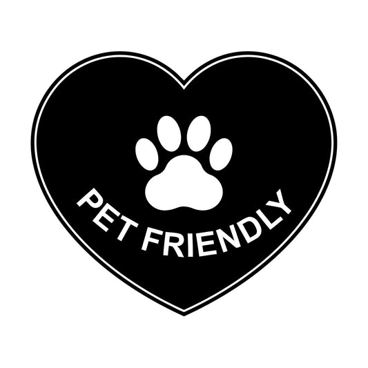 Vinyl Wall Decals Pet Friendly Animals Love Heart Paw Print It Won'T Fall Off