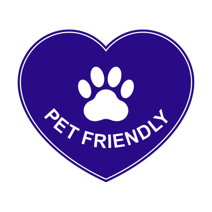 Vinyl Wall Decals Pet Friendly Animals Love Heart Paw Print It Won'T Fall Off