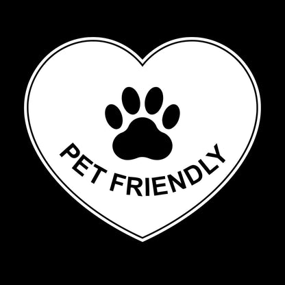 Vinyl Wall Decals Pet Friendly Animals Love Heart Paw Print It Won'T Fall Off