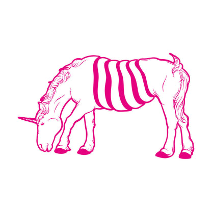 Fine Carving Stickers Animal Unicorn Pony Fairy Tale Car Body Decoration