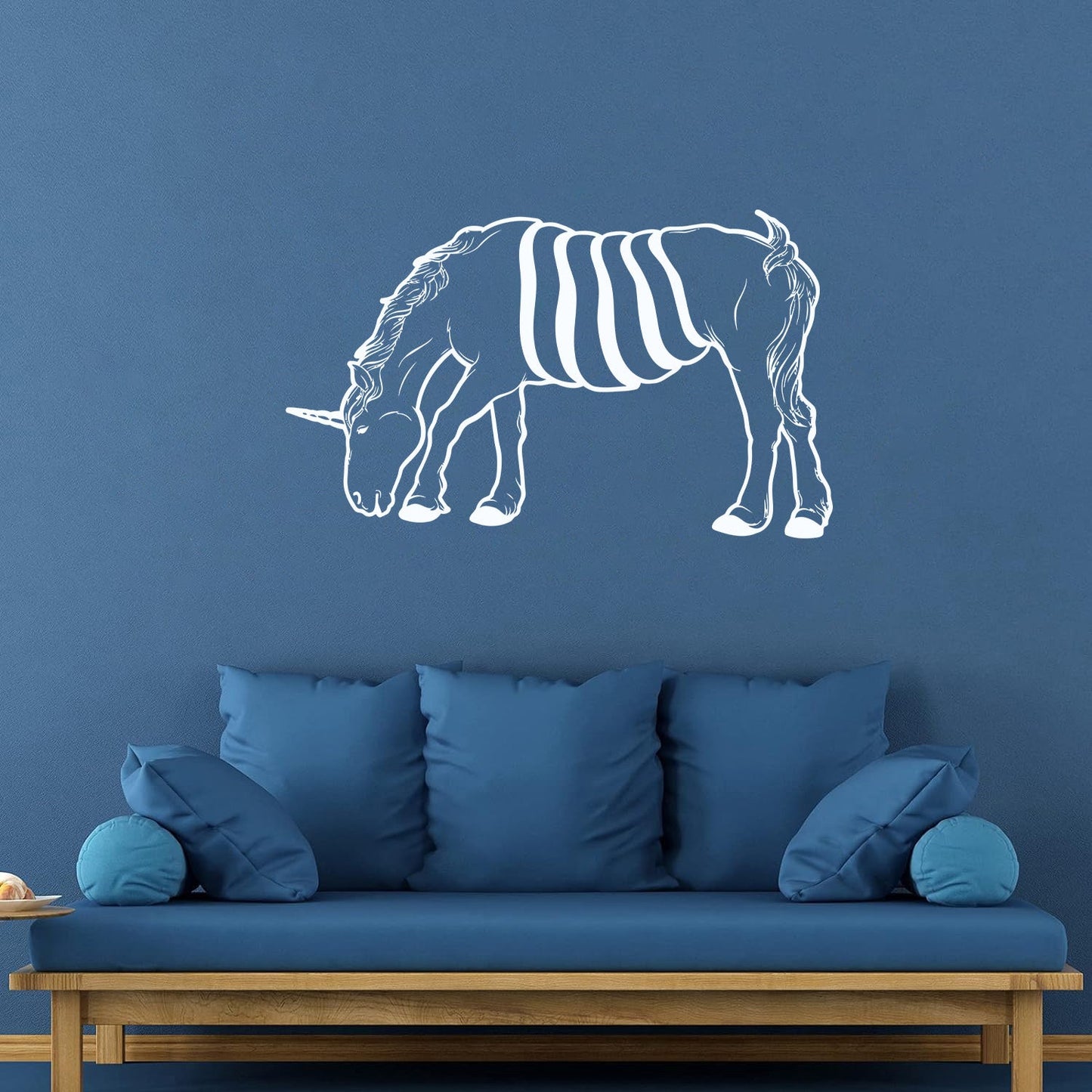 Fine Carving Stickers Animal Unicorn Pony Fairy Tale Car Body Decoration