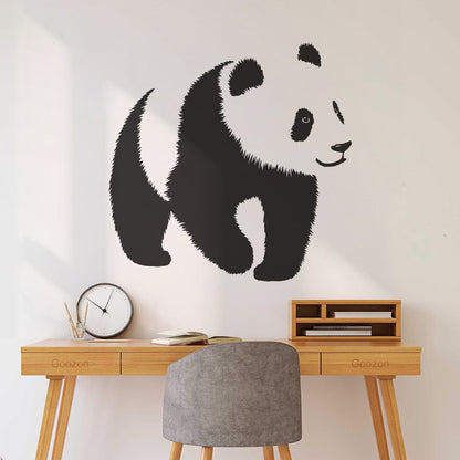 Baby Panda Asian Bear Animal Zoo Fine Carving Stickers Can Modify And Add Information