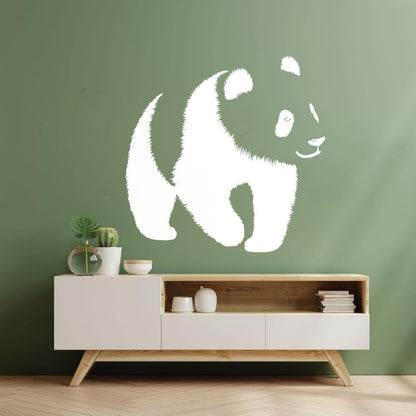 Baby Panda Asian Bear Animal Zoo Fine Carving Stickers Can Modify And Add Information
