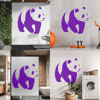 Baby Panda Asian Bear Animal Zoo Fine Carving Stickers Can Modify And Add Information