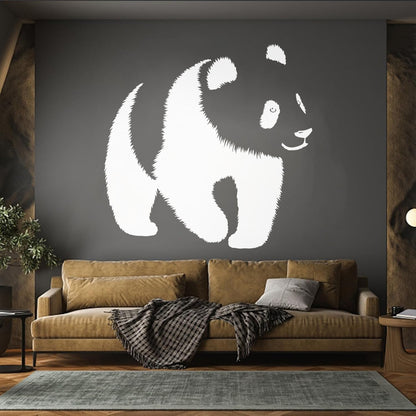 Baby Panda Asian Bear Animal Zoo Fine Carving Stickers Can Modify And Add Information