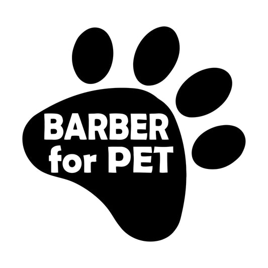 Fine Carving Decals Barber Pet Animals Barber Haircut Paw Print Wall Beautification