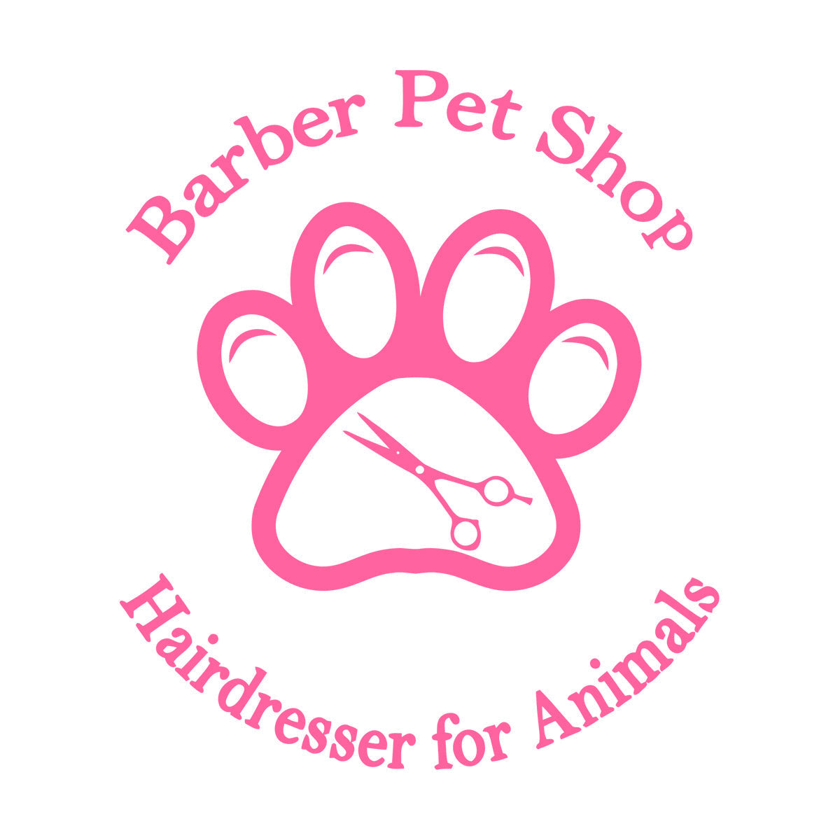 Vinyl Art Sticker Barber Pet Shop Haircut Salon Hairdresser Animal Car Body Decoration