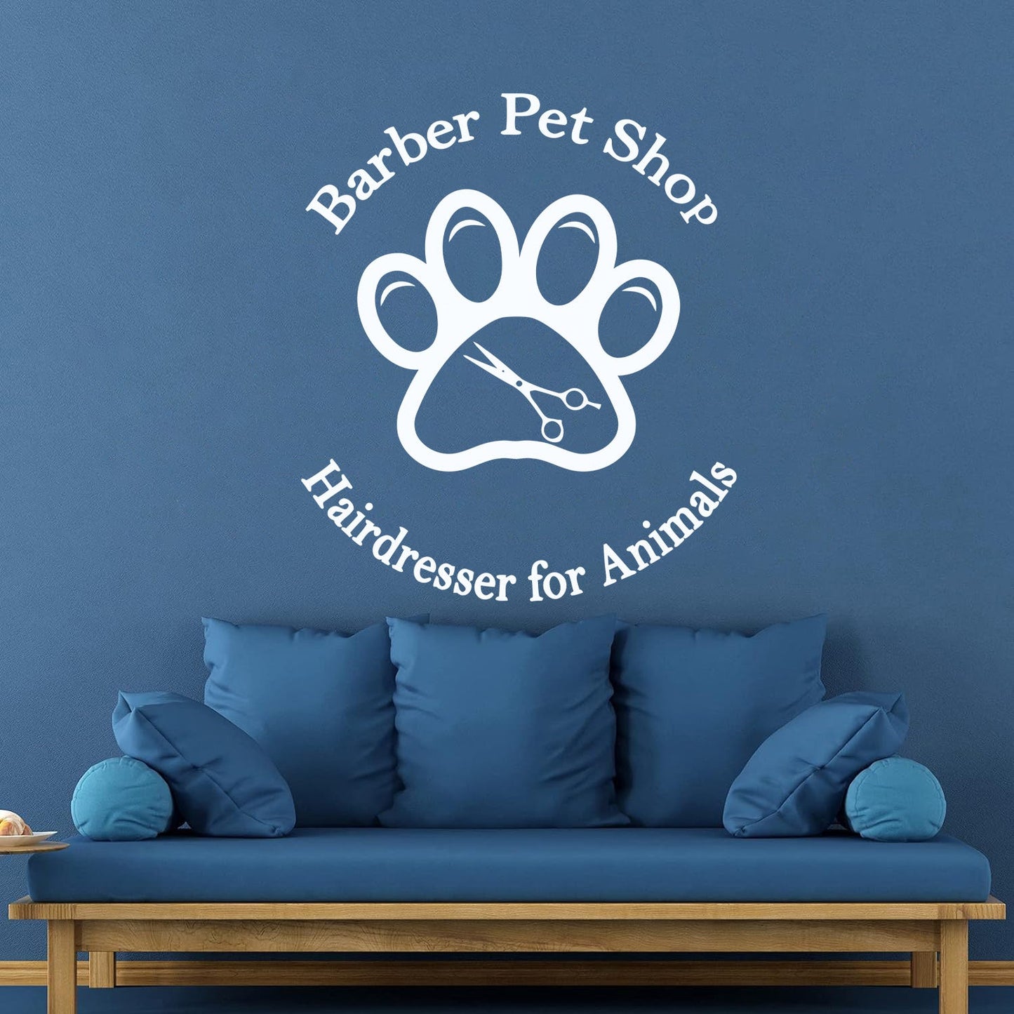 Vinyl Art Sticker Barber Pet Shop Haircut Salon Hairdresser Animal Car Body Decoration