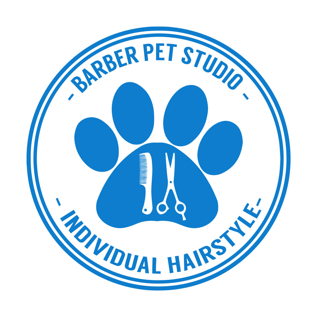 Engraving Stickers Barber Pet Studio Individual Hairstyle Home Animals Window Decals