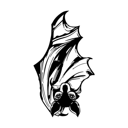 Bat Flittermouse Wings Animal Pet Shop Zoo Wall Decals Pvc Store Decoration