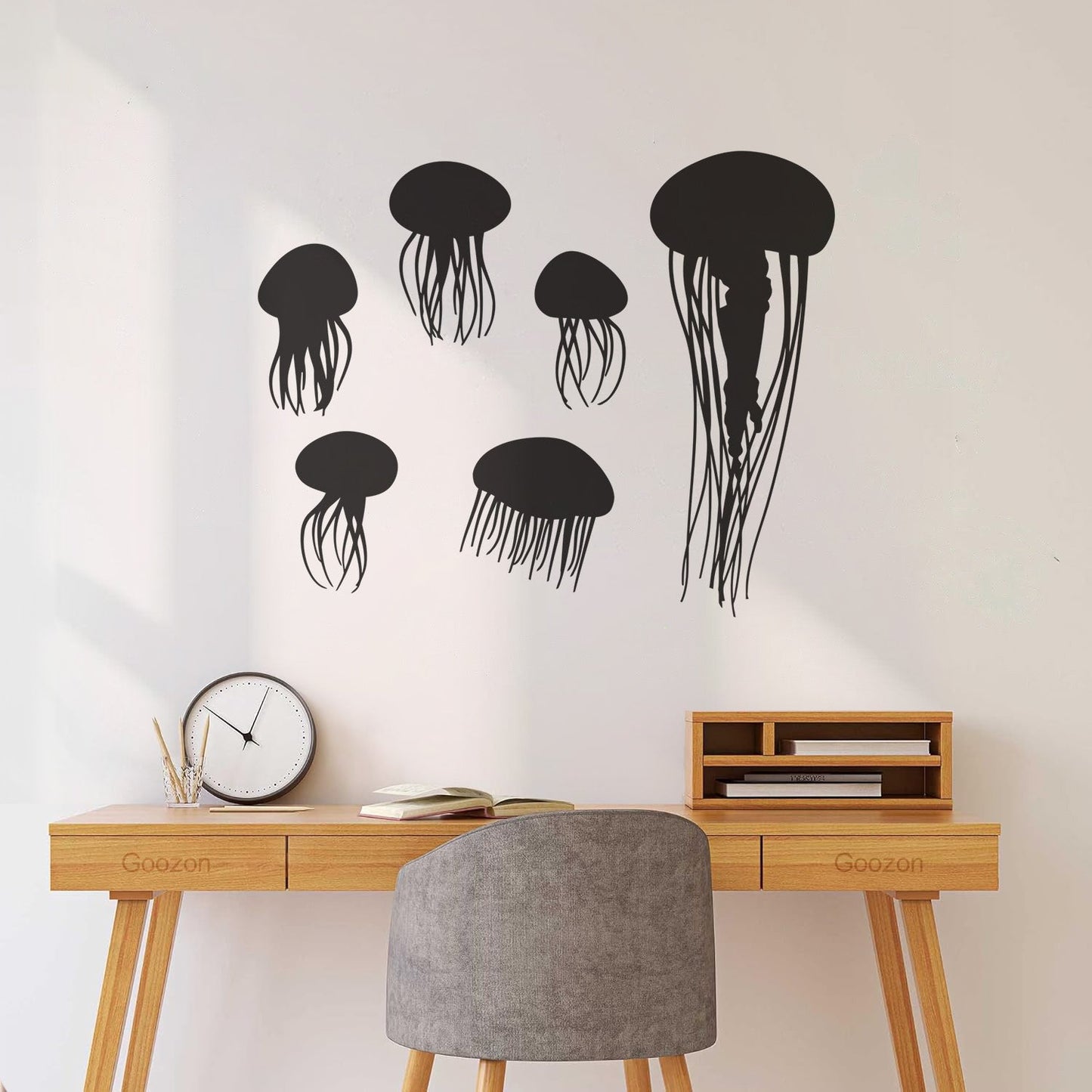 Bathroom Jellyfish Nautical Animals Beach Style Wall Decals Do Not Damage The Wall Surface