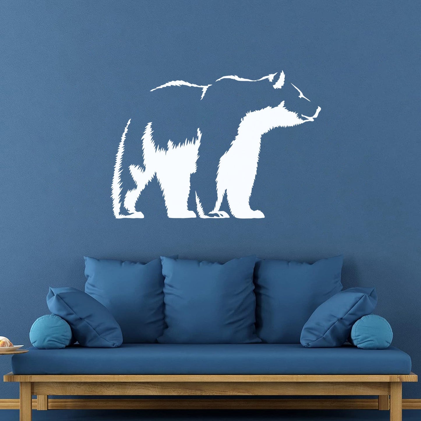 Vinyl Art Sticker Bear Grizzly Wild Animal Urban Animal Can Modify And Add Information