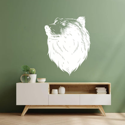 Wall Decals Pvc Bear Head Grizzly Wild Animal Urban Car Body Decoration