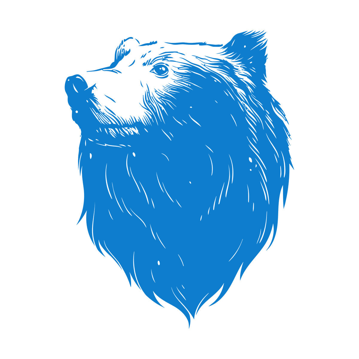 Wall Decals Pvc Bear Head Grizzly Wild Animal Urban Car Body Decoration