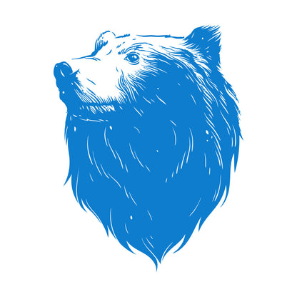 Wall Decals Pvc Bear Head Grizzly Wild Animal Urban Car Body Decoration