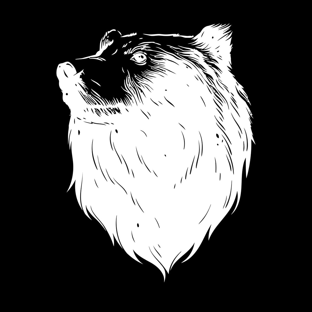 Wall Decals Pvc Bear Head Grizzly Wild Animal Urban Car Body Decoration