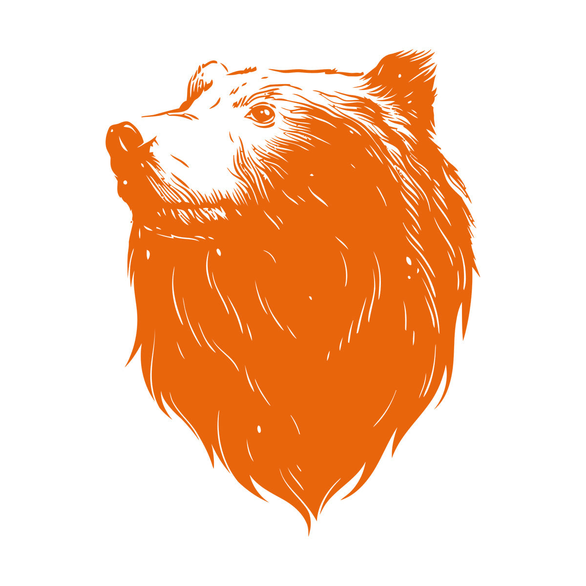 Wall Decals Pvc Bear Head Grizzly Wild Animal Urban Car Body Decoration