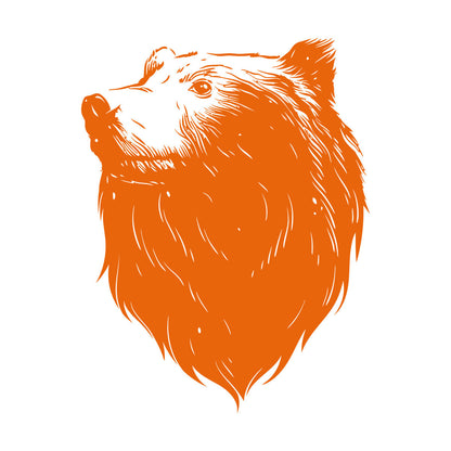 Wall Decals Pvc Bear Head Grizzly Wild Animal Urban Car Body Decoration